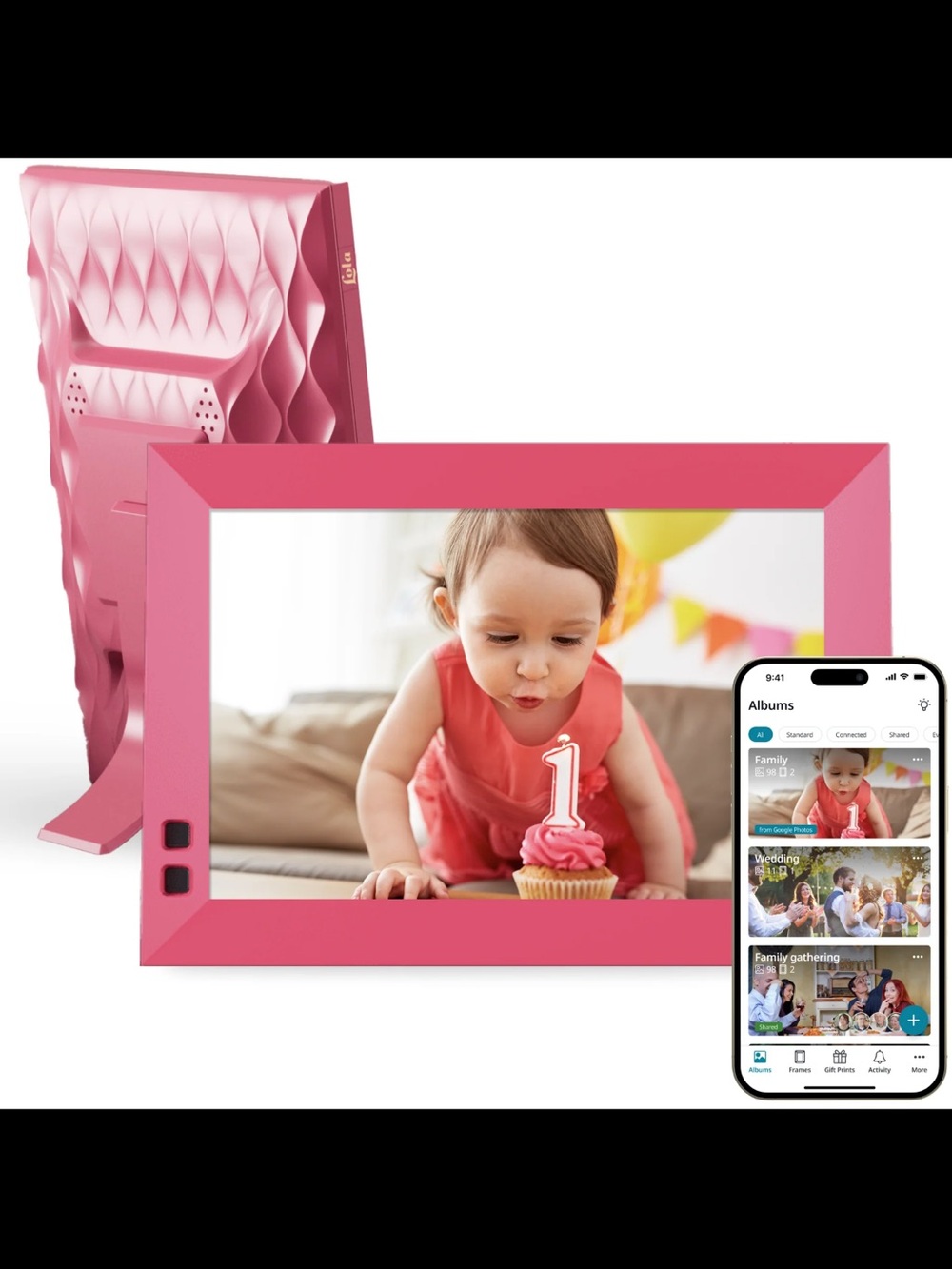 lola Pink Digital Photo Frame